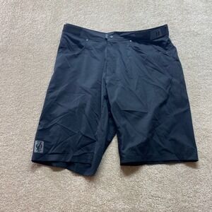 ZOIC Shorts Mens XL Black Mountain‎ Bike Adjustable Waist Pockets